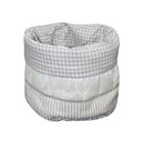 Cotton Check Heart Fruit Basket Pack Of 1 freeshipping - Airwill