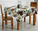 Cotton Maroon Floral 2 Seater Table Cloths Pack Of 1 freeshipping - Airwill