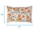 Cotton Orange Floral Pillow Covers Pack Of 2 freeshipping - Airwill
