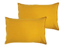 Cotton Solid Yellow Pillow Covers Pack Of 2 freeshipping - Airwill