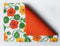 Cotton Green and Orange Flower Table Placemats Pack Of 4 freeshipping - Airwill