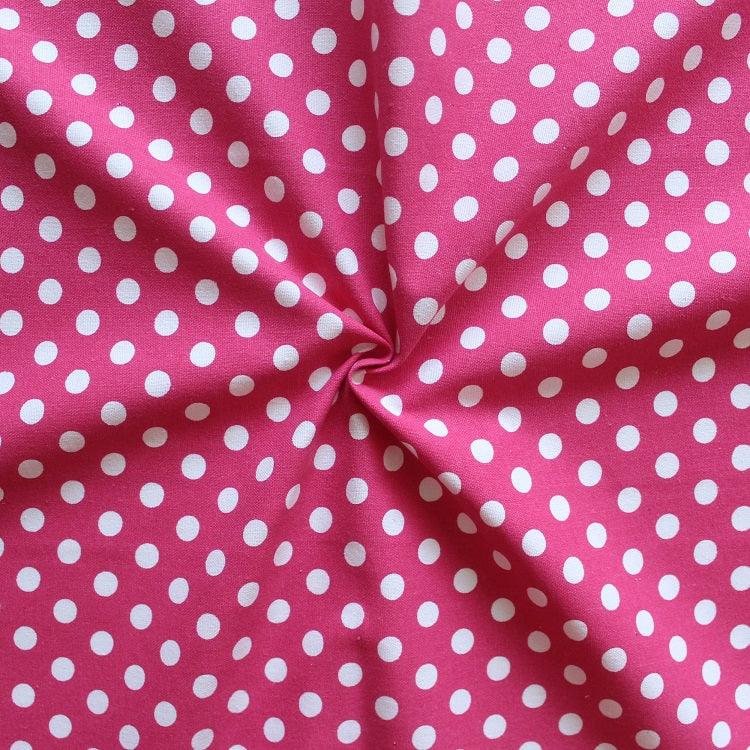 Cotton Pink Polka Dot 9ft Long Door Curtains Pack Of 2 freeshipping - Airwill