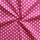 Cotton Pink Polka Dot 5ft Window Curtains Pack Of 2 freeshipping - Airwill