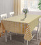 Cotton Gingham Check Yellow 4 Seater Table Cloths Pack Of 1 freeshipping - Airwill