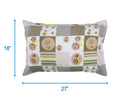 Cotton Check Flower Pillow Covers Pack Of 2 freeshipping - Airwill