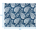 Cotton Blue Paislay Table Placemats Pack Of 4 freeshipping - Airwill