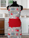 Cotton Xmas Heart With Solid Pocket Free Size Apron Pack Of 1 freeshipping - Airwill
