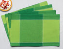 Cotton 4 Way Dobby Green Table Placemats Pack Of 4 freeshipping - Airwill