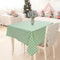 Cotton Gingham Check Green 2 Seater Table Cloths Pack Of 1 freeshipping - Airwill