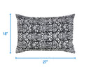 Cotton Grey Damask Pillow Covers Pack Of 2 freeshipping - Airwill