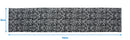 Cotton Grey Damask 152cm Length Table Runner Pack Of 1 freeshipping - Airwill