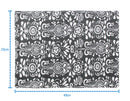 Cotton Grey Damask Table Placemats Pack Of 4 freeshipping - Airwill