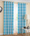 Cotton Track Dobby Blue 7ft Door Curtains Pack Of 2 freeshipping - Airwill