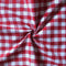 Cotton Gingham Check Red with Border 8 Seater Table Cloths Pack of 1 freeshipping - Airwill