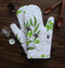 Cotton Anjoe Olive Leaf white Oven Gloves Pack Of 2 freeshipping - Airwill