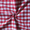 Cotton Gingham Check Red 4 Seater Table Cloths Pack Of 1 freeshipping - Airwill