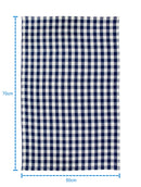 Cotton Gingham Check Blue Kitchen Towels Pack Of 4 freeshipping - Airwill