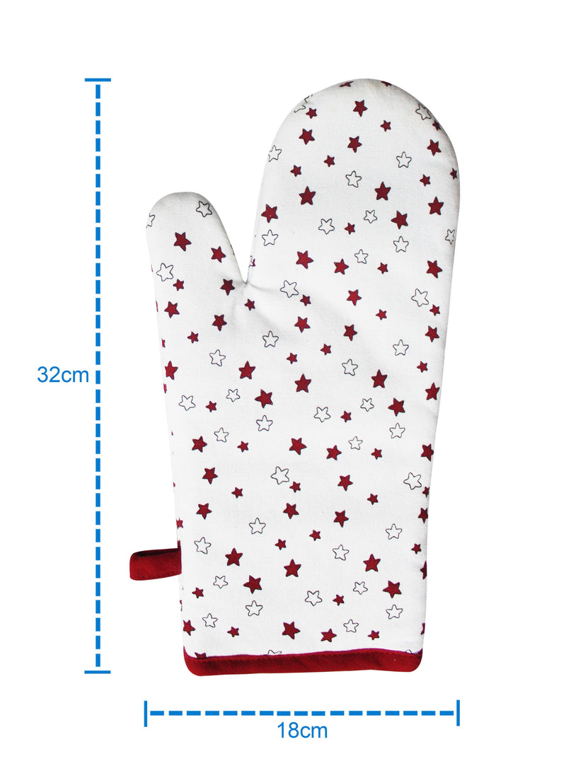 Cotton Ricco Star Oven Gloves Pack Of 2 freeshipping - Airwill