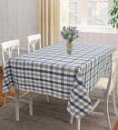 Cotton Lanfranki Grey Check 4 Seater Table Cloths Pack Of 1 freeshipping - Airwill