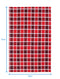 Cotton Xmas Check Red Kitchen Towels Pack Of 4 freeshipping - Airwill