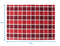 Cotton Xmas Check Table Placemats Pack Of 4 freeshipping - Airwill