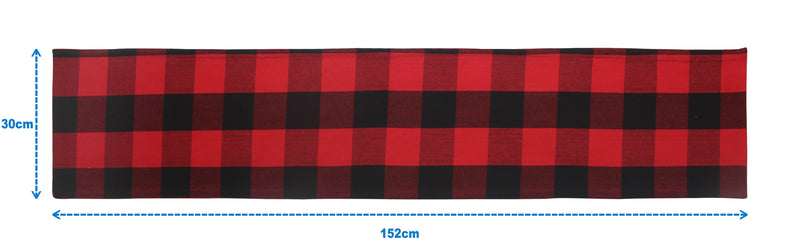 Cotton Big Check 152cm Length Table Runner Pack Of 1 freeshipping - Airwill