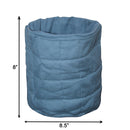 Cotton Solid Blue Check Fruit Basket Pack Of 1 freeshipping - Airwill