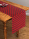 Cotton Buffalo Cross 4 Seater Table Runner Pack Of 1 freeshipping - Airwill