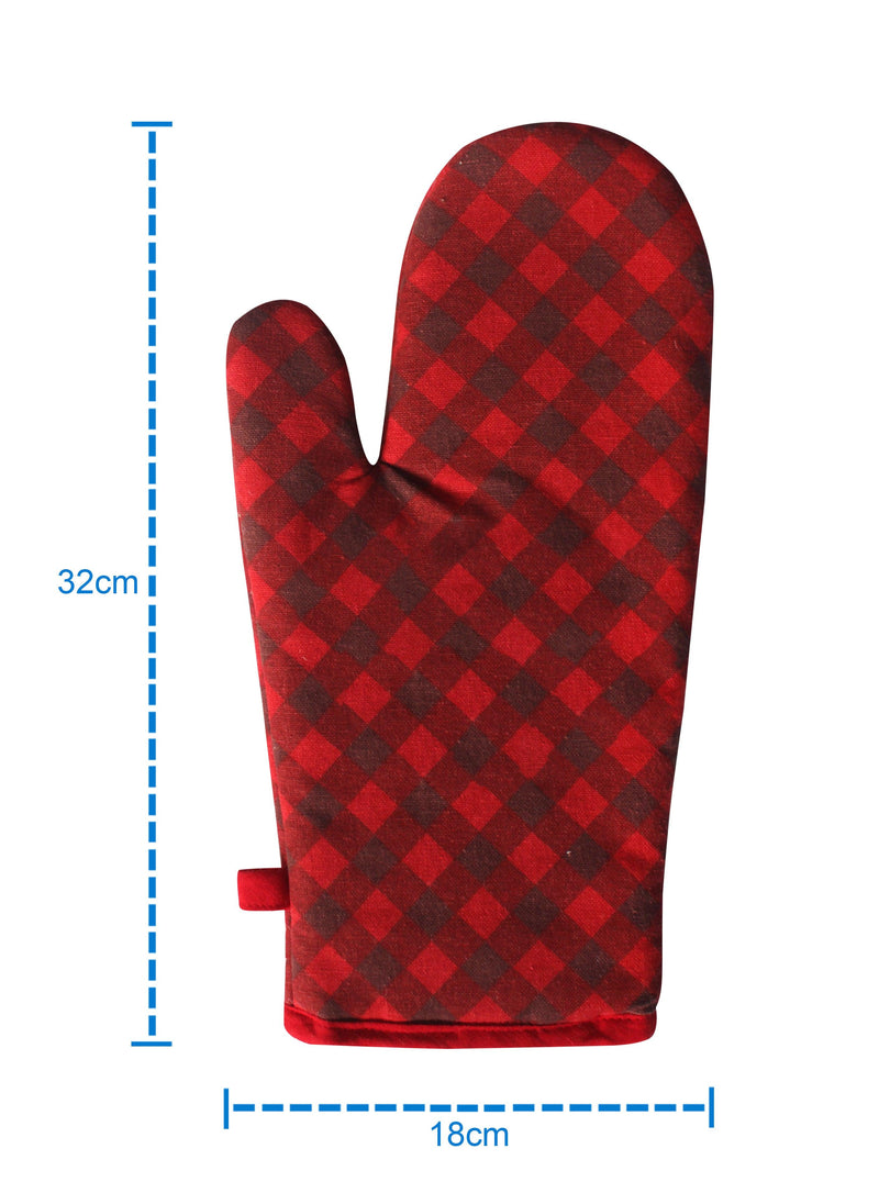 Cotton Buffalo Cross Oven Gloves Pack Of 2 freeshipping - Airwill