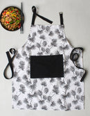 Cotton Neem Leaf with Solid Pocket Free Size Apron Pack Of 1 freeshipping - Airwill