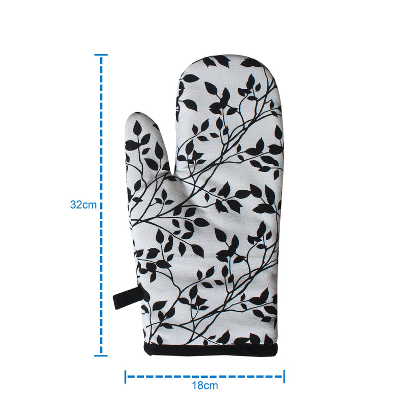 Cotton Small Leaf Oven Gloves Pack Of 2 freeshipping - Airwill