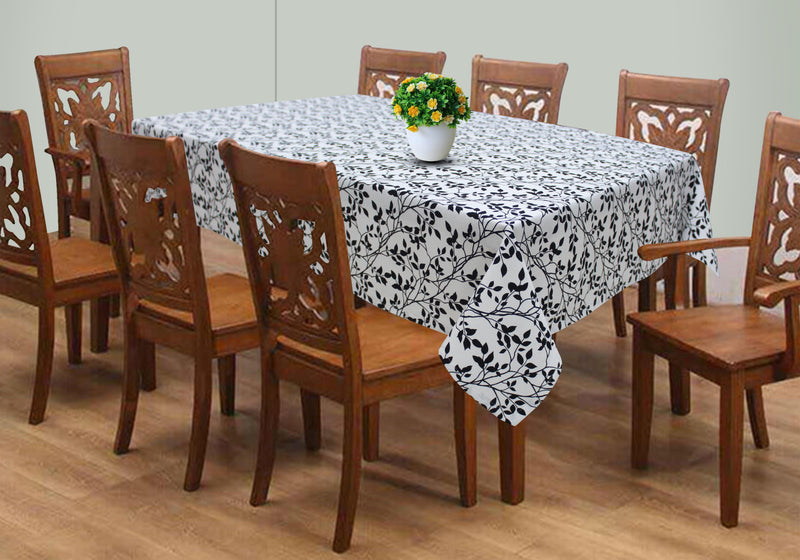Cotton Small Leaf 8 Seater Table Cloths Pack Of 1 freeshipping - Airwill