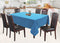 Cotton Solid Turquoise Blue 6 Seater Table Cloths Pack Of 1 freeshipping - Airwill