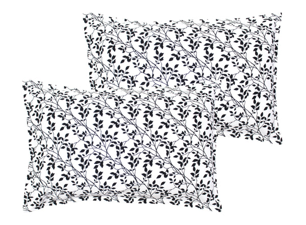 Cotton Small Leaf Pillow Covers Pack Of 2 freeshipping - Airwill