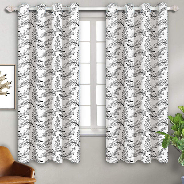 Cotton Wings Leaf 5ft Window Curtains Pack Of 2 freeshipping - Airwill