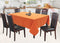 Cotton Solid Orange 6 Seater Table Cloths Pack Of 1 freeshipping - Airwill