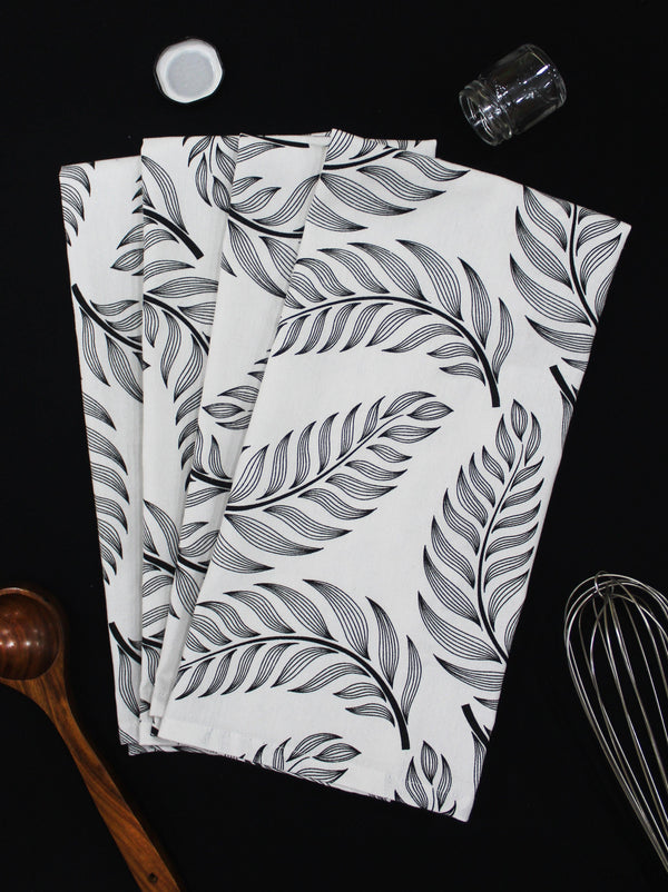 Cotton Wings Leaf Kitchen Towels Pack of 4 freeshipping - Airwill