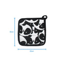 Cotton Black Panda Pot Holders Pack Of 3 freeshipping - Airwill