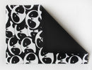 Cotton Black Panda Table Placemats Pack Of 4 freeshipping - Airwill