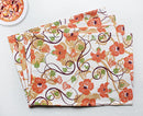 Cotton Orange Flower Table Placemats Pack Of 4 freeshipping - Airwill