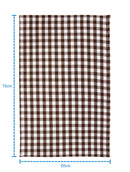 Cotton Gingham Check Brown Kitchen Towels Pack Of 4 freeshipping - Airwill