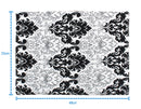 Cotton Black and White Damask Table Placemats Pack Of 4 freeshipping - Airwill