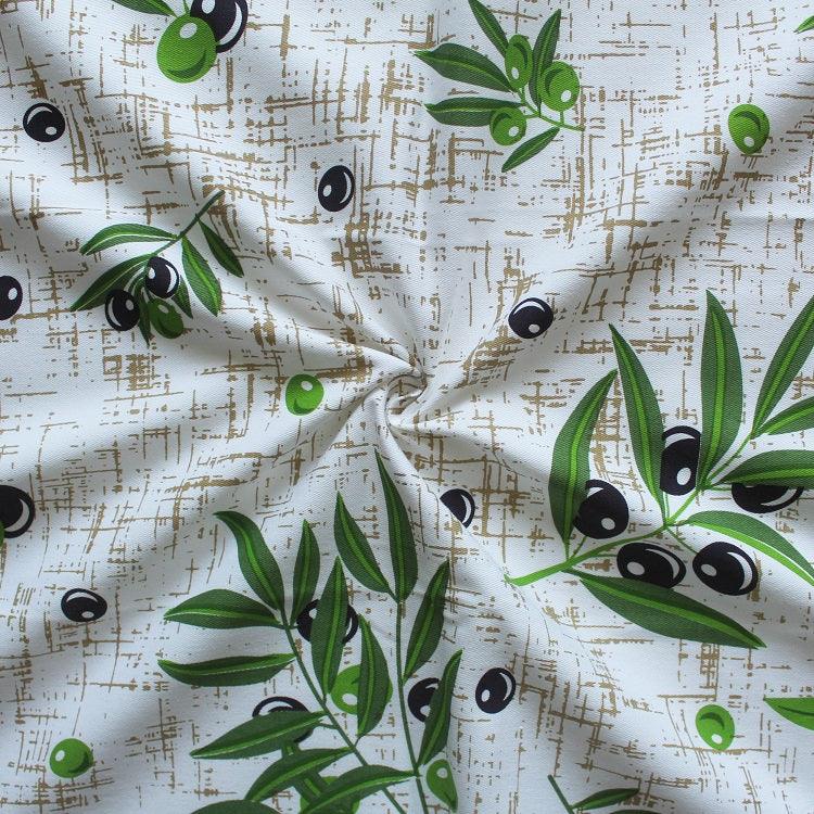 Cotton Olive Leaf 6 Seater Table Cloths Pack Of 1 freeshipping - Airwill