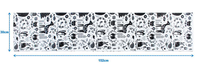 Cotton Wild Animals 152cm Length Table Runner Pack Of 1 freeshipping - Airwill