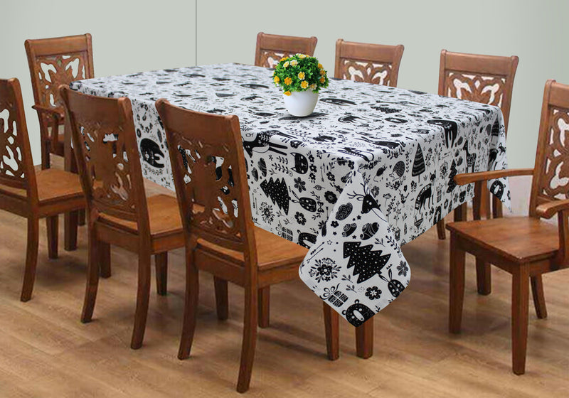 Cotton Wild Animals 8 Seater Table Cloths Pack Of 1 freeshipping - Airwill