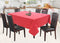 Cotton Solid Red 6 Seater Table Cloths Pack Of 1 freeshipping - Airwill