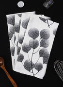 Cotton Root Leaf Kitchen Towels Pack Of 4 freeshipping - Airwill