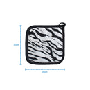 Cotton White Tiger Stripe Pot Holders Pack Of 3 freeshipping - Airwill