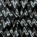 Cotton Zig-Zag Black 6 Seater Table Cloths Pack Of 1 freeshipping - Airwill