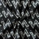 Cotton Zig-Zag Black 8 Seater Table Cloths Pack Of 1 freeshipping - Airwill